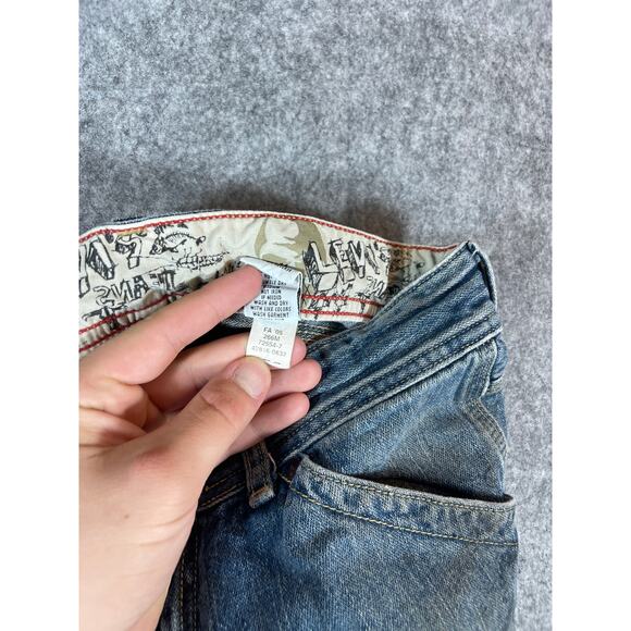 Vintage Levis Red Tab Carpenter Denim Jeans Mens 16R Relaxed Utility Work Blue - Picture 5 of 10